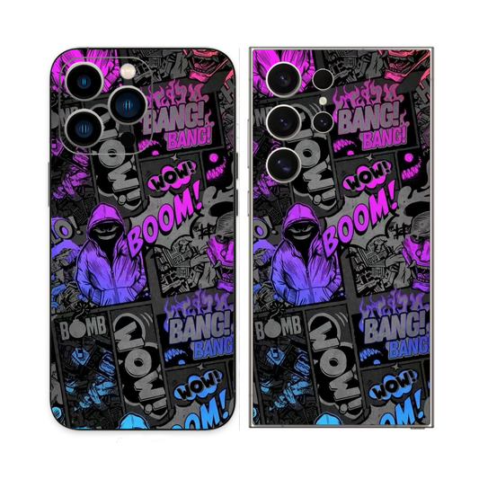 3D boom phone skin