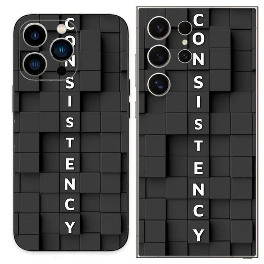 black cubes phone skin