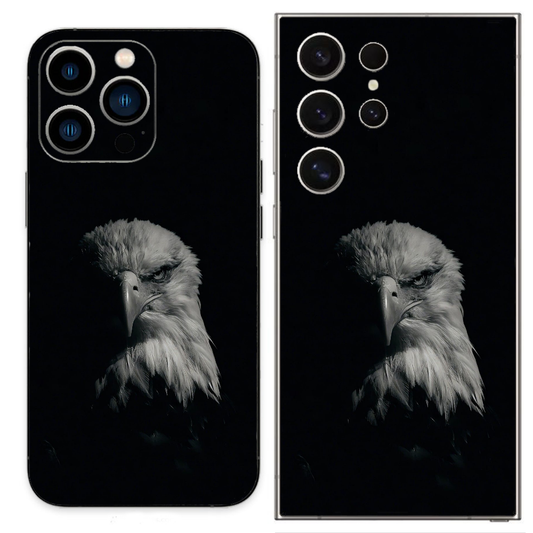 Black eagle phone skin